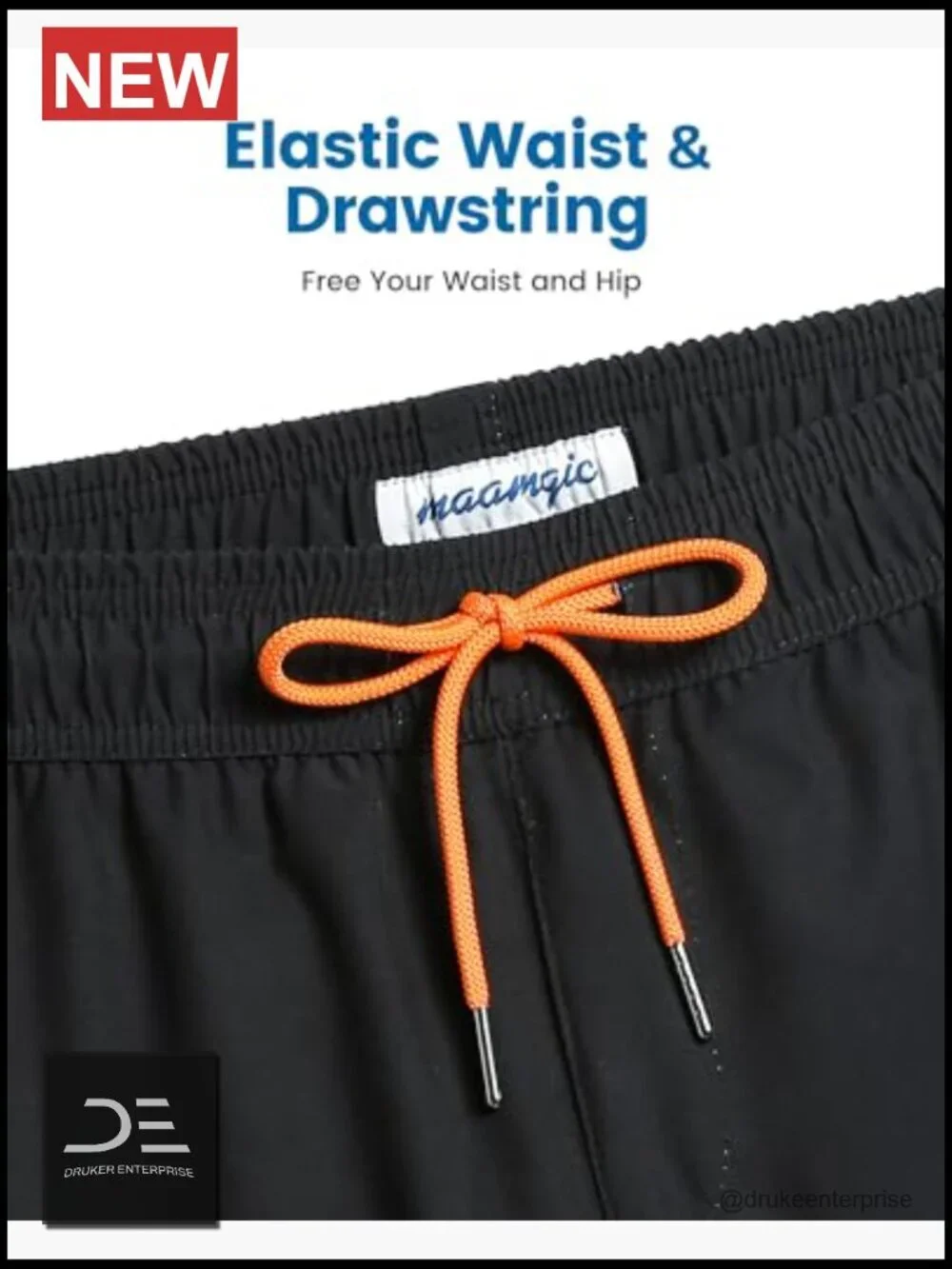 Men's 2 in 1 Swim Trunks with Compression Liner Quick-Dry UPF 30